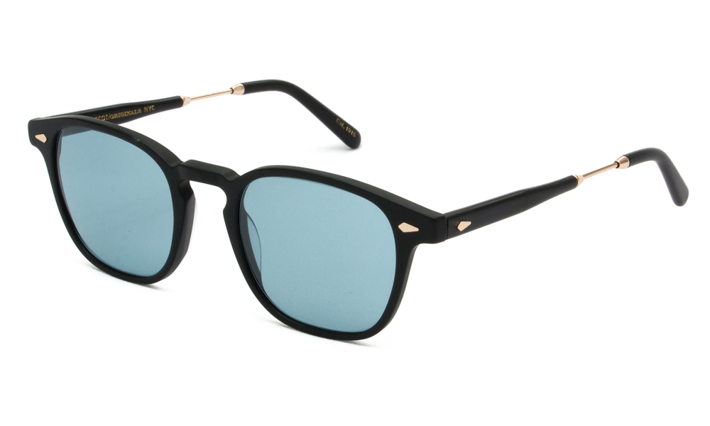 SUNGLASSES MOSCOT GENUG MATTE BLACK GOLD 5022 1