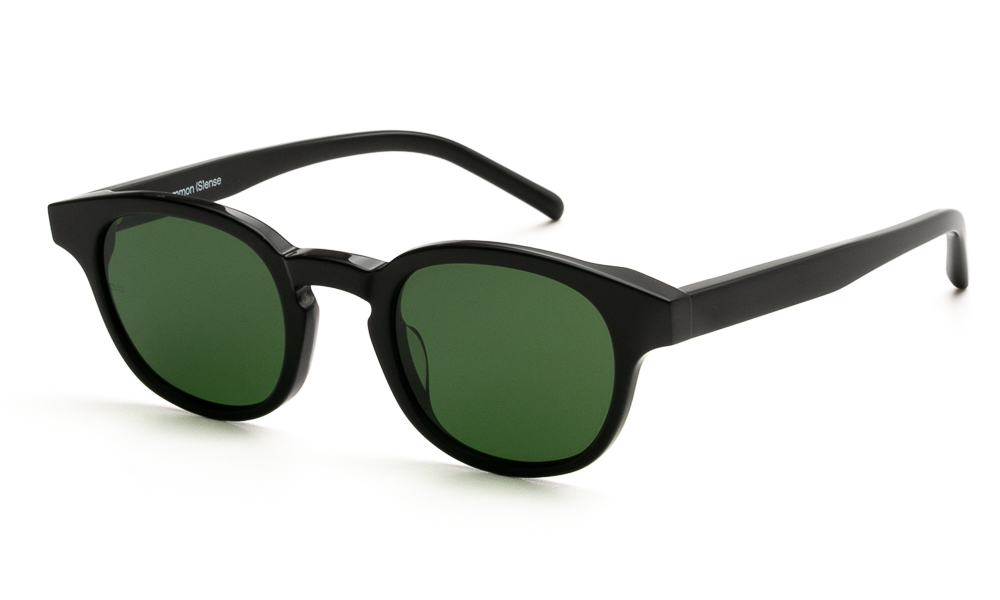 SUNGLASSES COMMON SENSE 003 BLK GREEN 4623 1