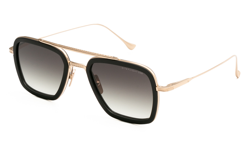 SUNGLASSES DITA FLIGHT 006 7806-B-BLK-GLD-52 5222 1