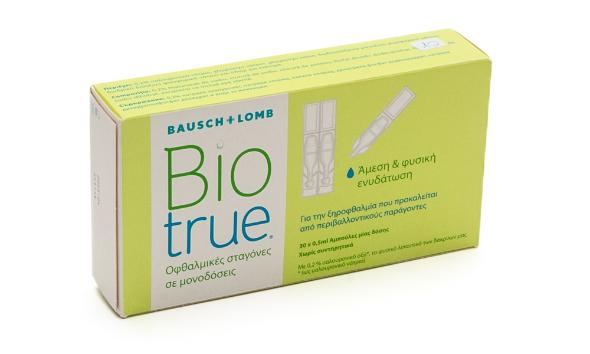 ΥΓΡΟ ΦΑΚΩΝ BAUSCH & LOMB BIO TRUE DROPS** 30TMX  0,5ml