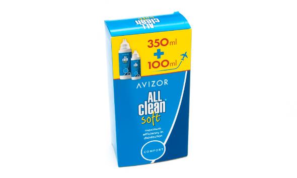 CONTACT LENSES SOLUTION AVIZOR ALL CLEAN SOFT  350+100ml